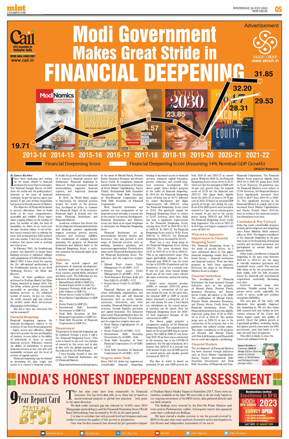 Modi Government Makes Great Stride in Financial Deepening