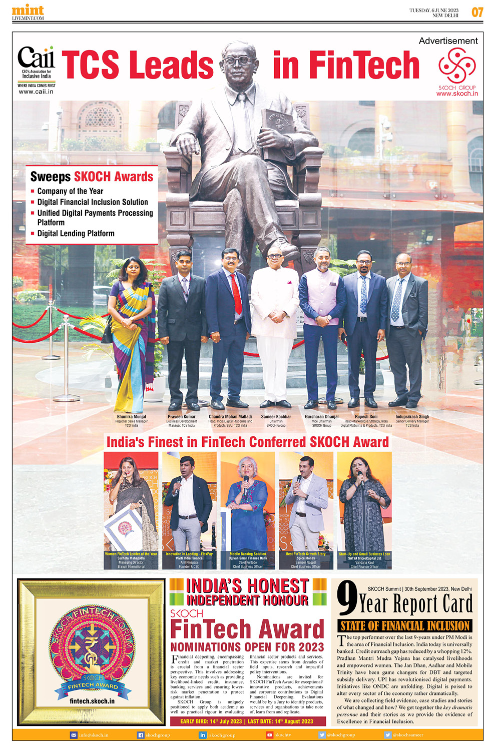 TCS Leads in FinTech